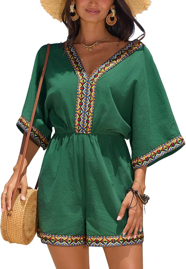 Summer Wide Leg Rompers CL33