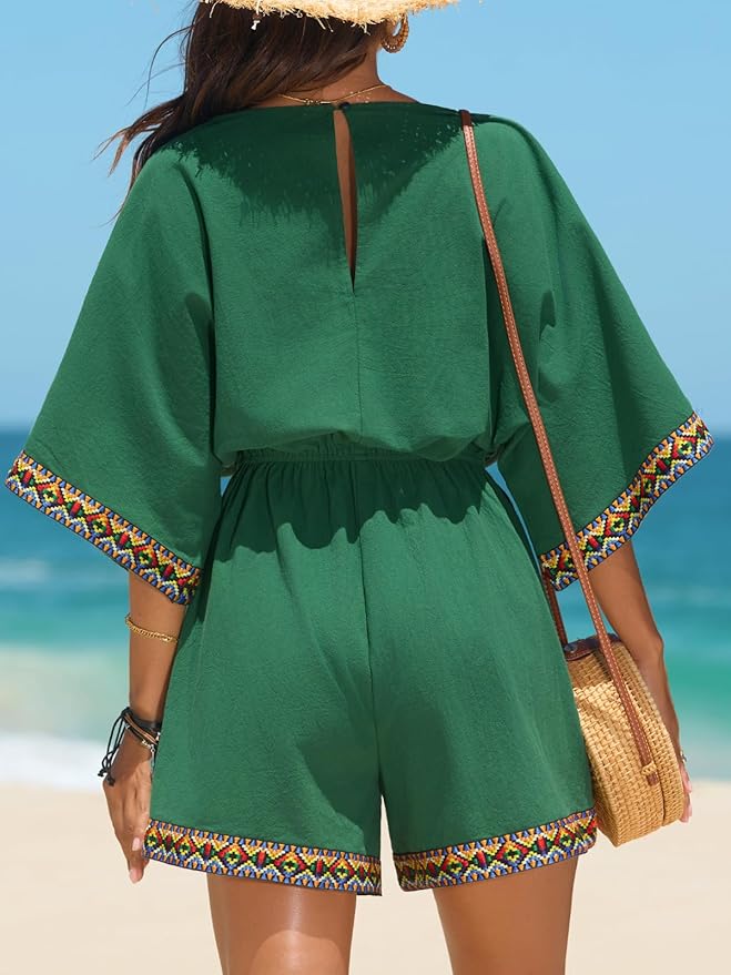 Summer Wide Leg Rompers CL33 - Image 2