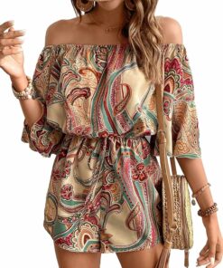 Women's Off The Shoulder Romper CL25