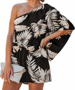 Women's One Shoulder Romper CL36