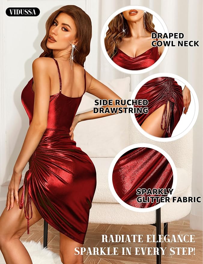 Women's Sparkly Glitter Dress CL48 - Image 2